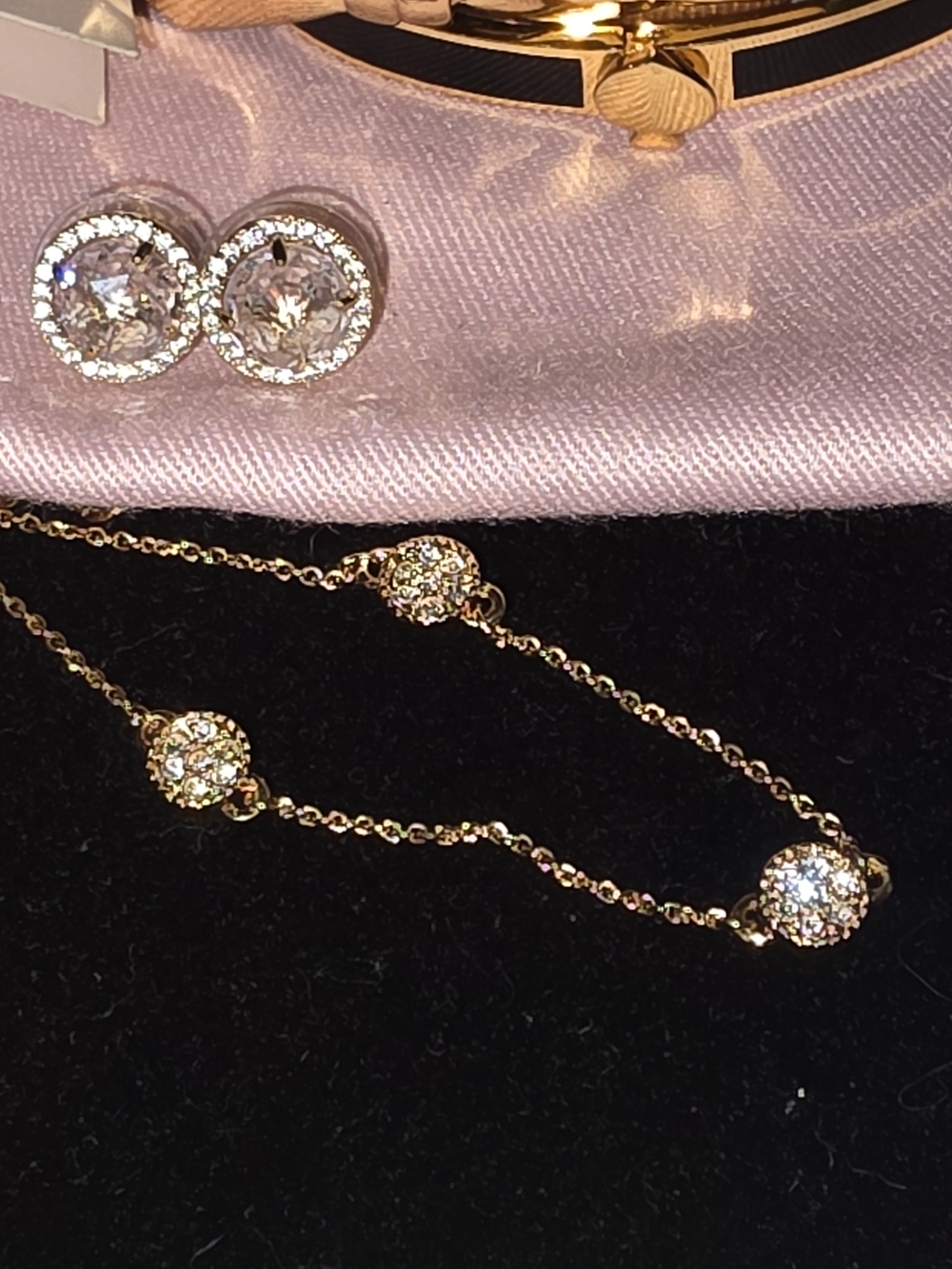 Kate Spade Gold-Tone Necklace, Earrings And 2 Bangle Bracelet Set - Picture 2 of 6